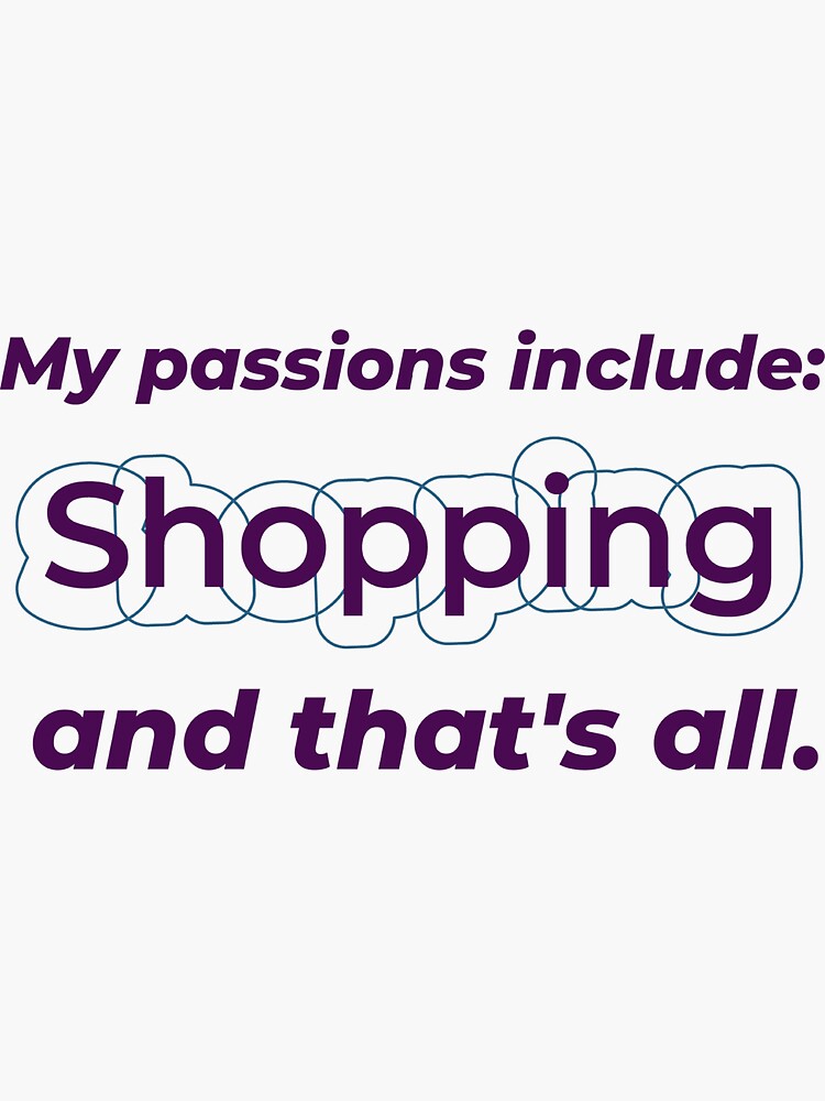 is my passion" Sticker for Sale by cooldesignsalot Redbubble