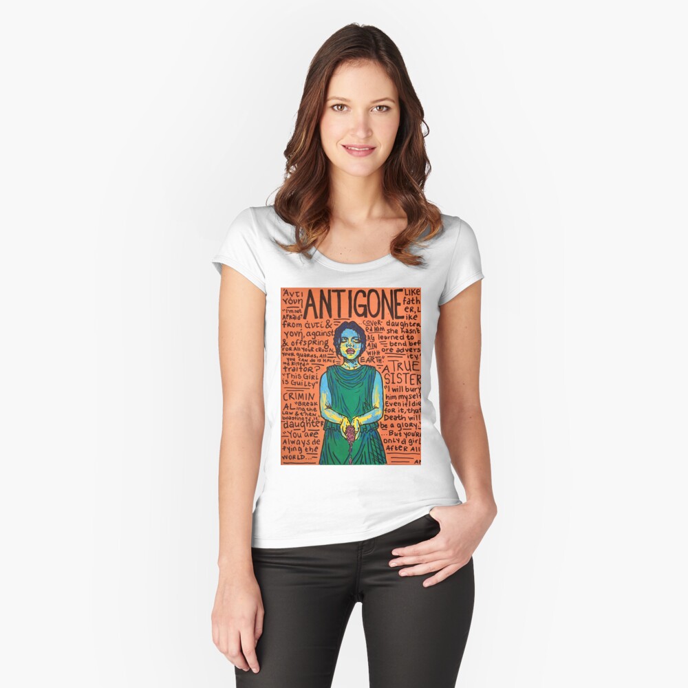 Item preview, Fitted Scoop T-Shirt designed and sold by alisayshello.