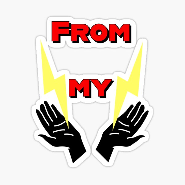 Lightning From My Hands Sticker