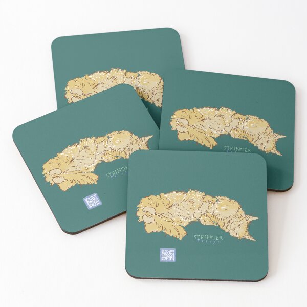 Item preview, 'Fluffy' Cat by Hannah Stringer (Stringer Things) with branding & QR designed and sold by stringerthings.