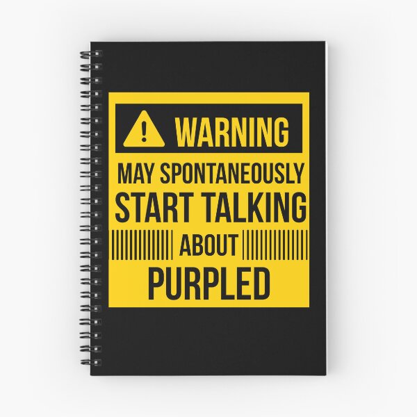Item preview, warning may spontaneously talk about purpled  designed and sold by celebteyz.