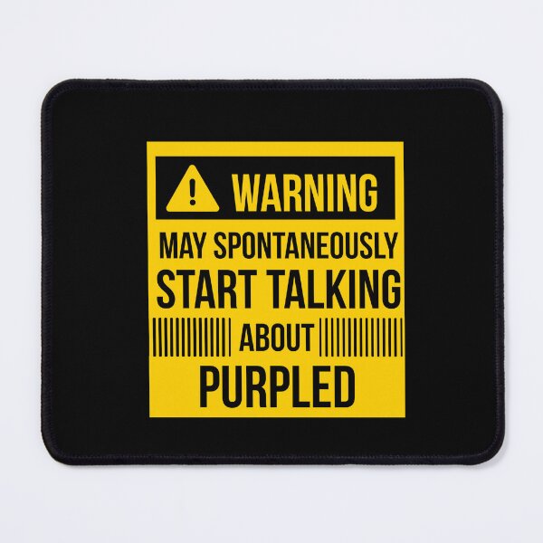 Item preview, warning may spontaneously talk about purpled  designed and sold by celebteyz.