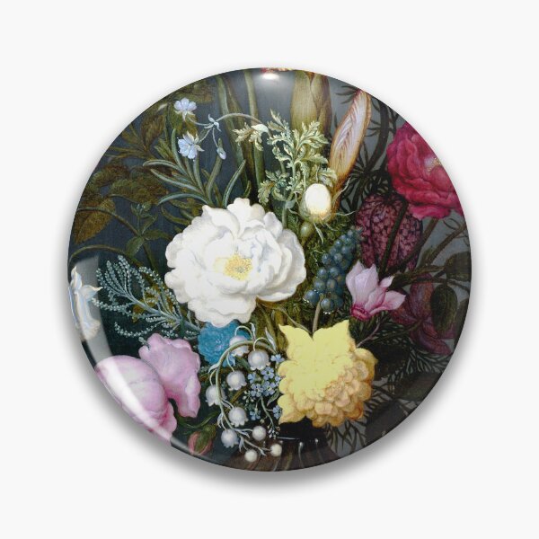 Item preview, Bouquet of Flowers in a Glass Vase, 1621 Vintage Bouquet Of Flowers Flowers In A Glass By Ambrosius Bosschaert Cool Gift Idea For Vintage Art Flower Lovers designed and sold by TeeARTHY.