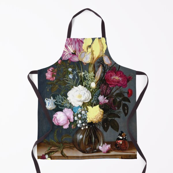 Item preview, Bouquet of Flowers in a Glass Vase, 1621 Vintage Bouquet Of Flowers Flowers In A Glass By Ambrosius Bosschaert Cool Gift Idea For Vintage Art Flower Lovers designed and sold by TeeARTHY.