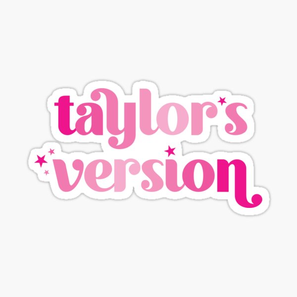 taylor swift lover album pastel pink sticker Sticker for Sale by  madebylauren