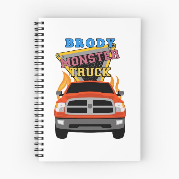 Item preview, Brody name with monster truck designed and sold by VINOSILVER.