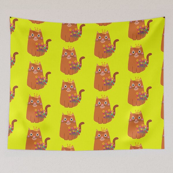 Item preview, Cute cat with flowers. flower kitten. Gray cat. designed and sold by EMIPRINCESS.