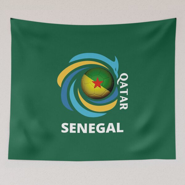 Item preview, Qatar Football soccer team Senegal  designed and sold by DesignsbyMona.