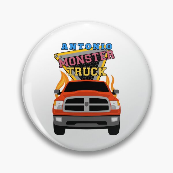 Item preview, Antonio name with monster truck designed and sold by VINOSILVER.