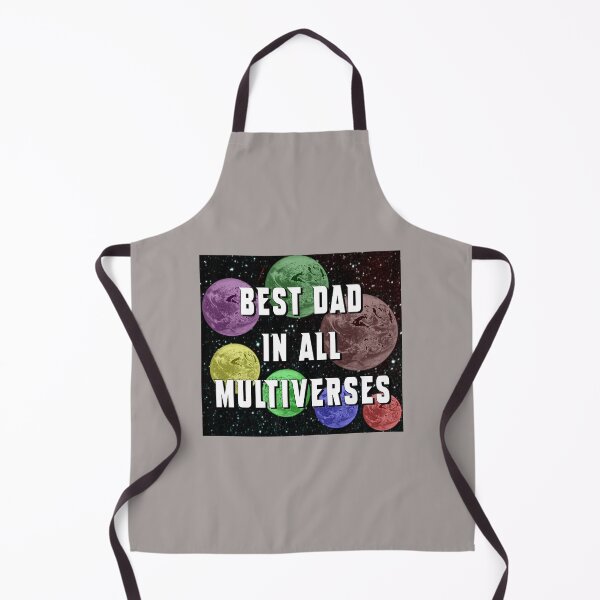 Item preview, Best Dad in all Multiverses - Multiple Colored Earths Against Starry Background designed and sold by ThisNThatImages.