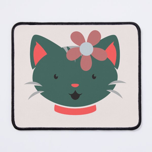Item preview, Tender gray cat with flower. designed and sold by EMIPRINCESS.