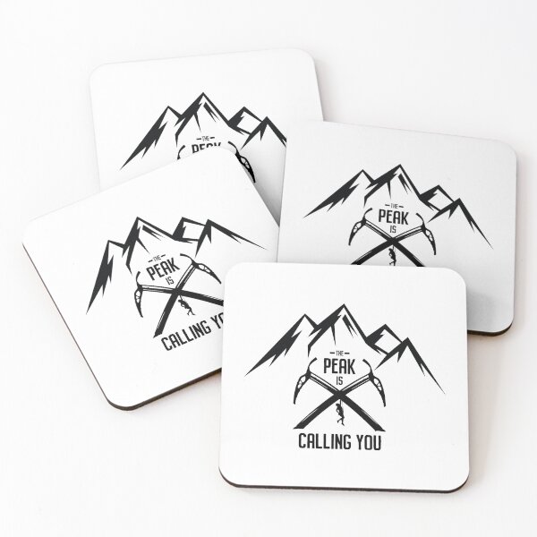 Item preview, the peak is calling you , climbing funny tee designed and sold by quickkaart.