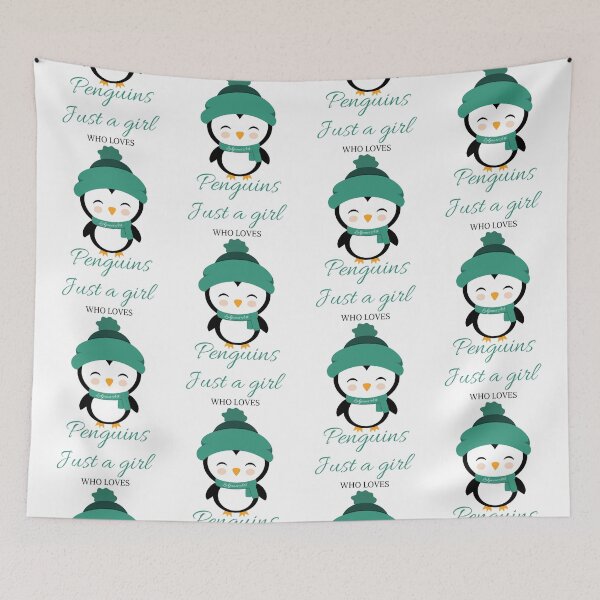 Item preview, Just a girl who loves penguins - Winter designed and sold by LukjanovArt.