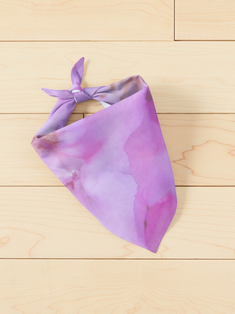Alternate view of Vibrant Pink Floral Pet Bandana