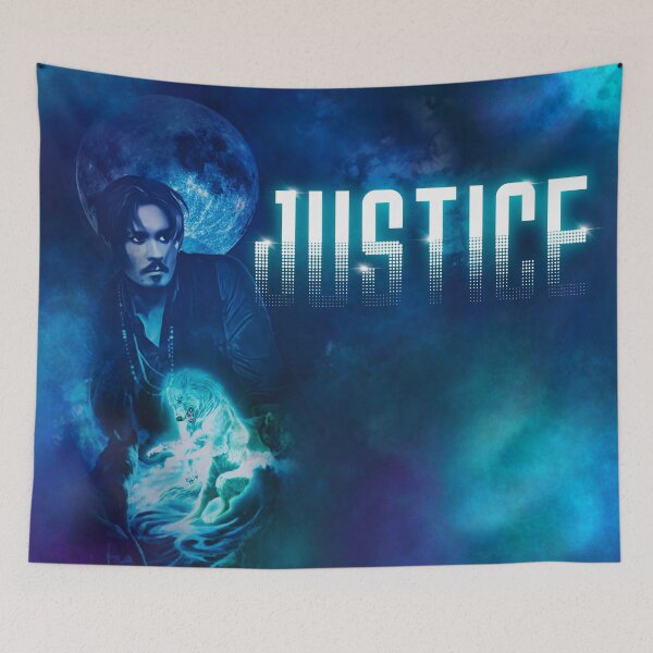 Item preview, Justice for Johnny Depp design featuring Wolves & full moon  designed and sold by MunsyArt.