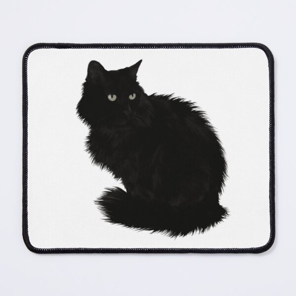 Item preview, Big Fluffy Black Cat  >^..^< designed and sold by bayberrygal.