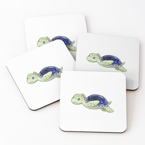 Item preview, Sapphire Cute Sea Turtle Sticker designed and sold by 10six.