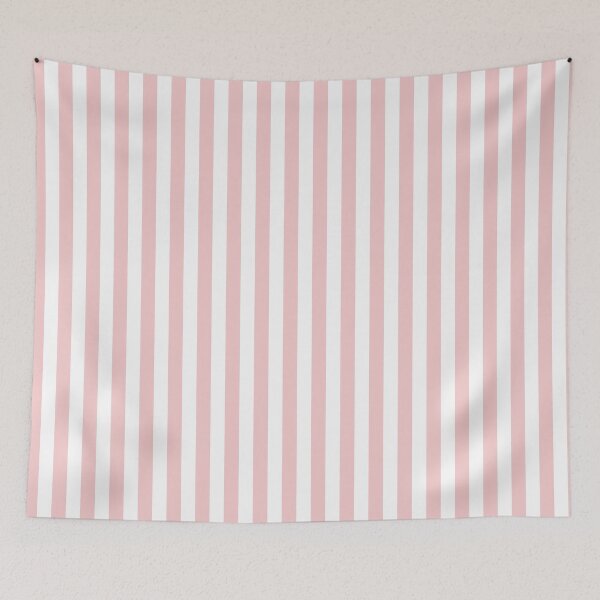 Item preview, Pale Pink Rose And White Stripe  designed and sold by KCavender.