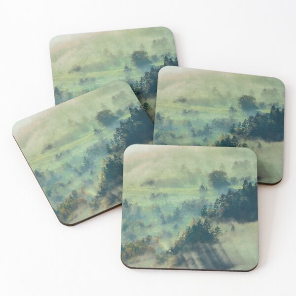 Item preview, Misty Forest Drawing, Dark Green Misty forest, Misty Green Forest Aesthetic, Foggy Misty Green Forest Aesthetic designed and sold by Paintcorner.