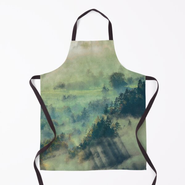Item preview, Misty Forest Drawing, Dark Green Misty forest, Misty Green Forest Aesthetic, Foggy Misty Green Forest Aesthetic designed and sold by Paintcorner.