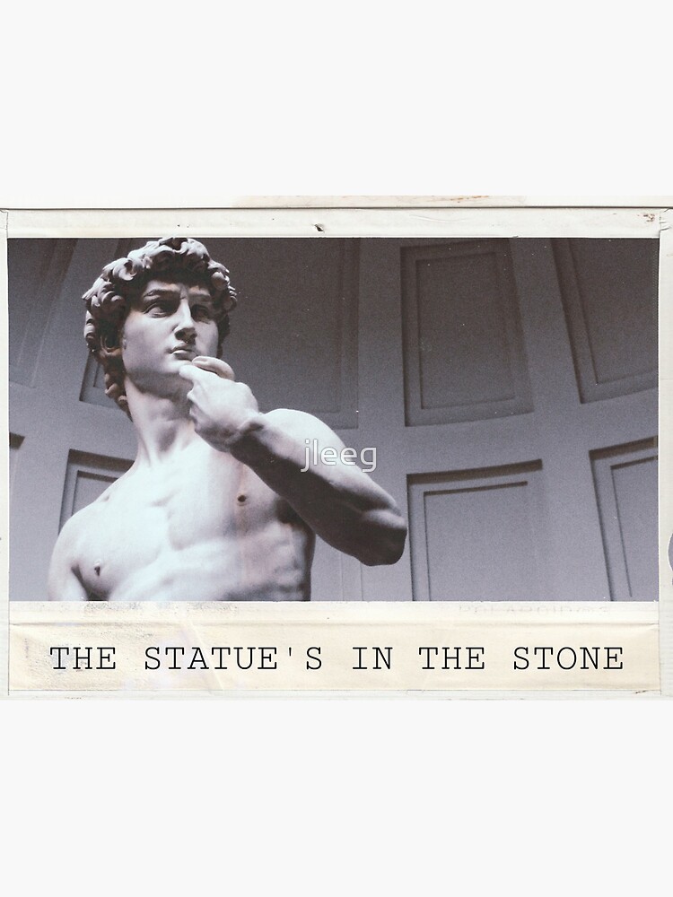 "Noah Reid Statue's in the Stone Lyrics" Sticker for Sale by jleeg