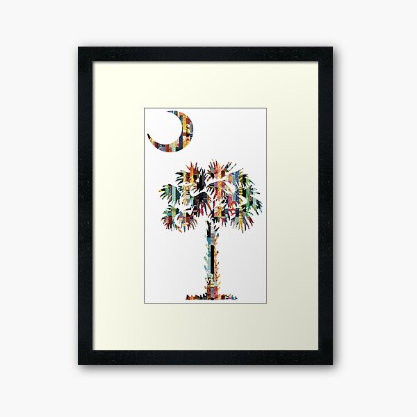 Palmetto and Crescent | South Carolina Emblem Framed Art Print
