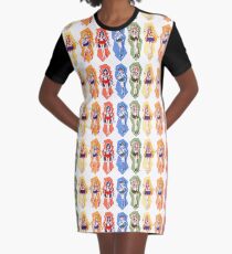 Inner Sailor Soldiers Graphic T-Shirt Dress