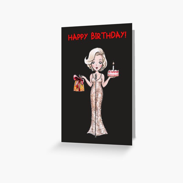 Item preview, Happy birthday Marilyn Monroe designed and sold by Katerina Makarova.