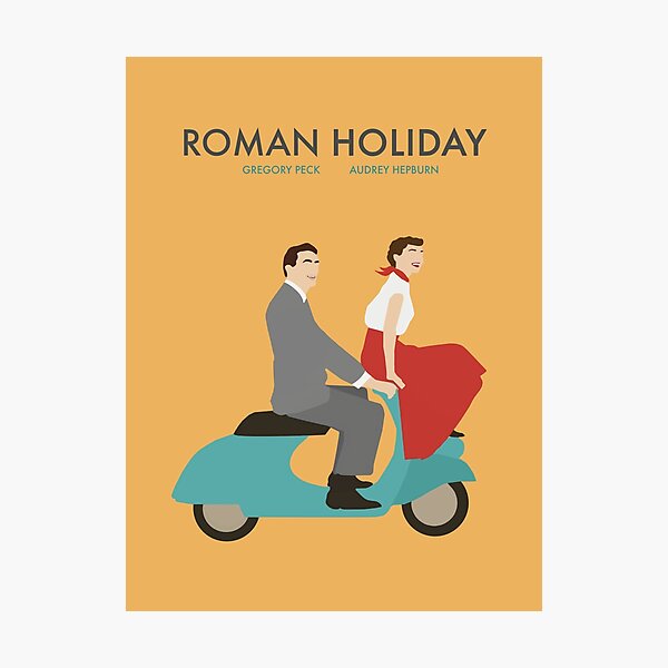 Roman Holiday with Text Photographic Print