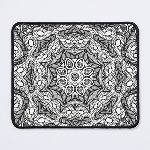Item preview, Doodle Mandala in Black and White designed and sold by Kelly Dietrich Mandala & Fractal Art.