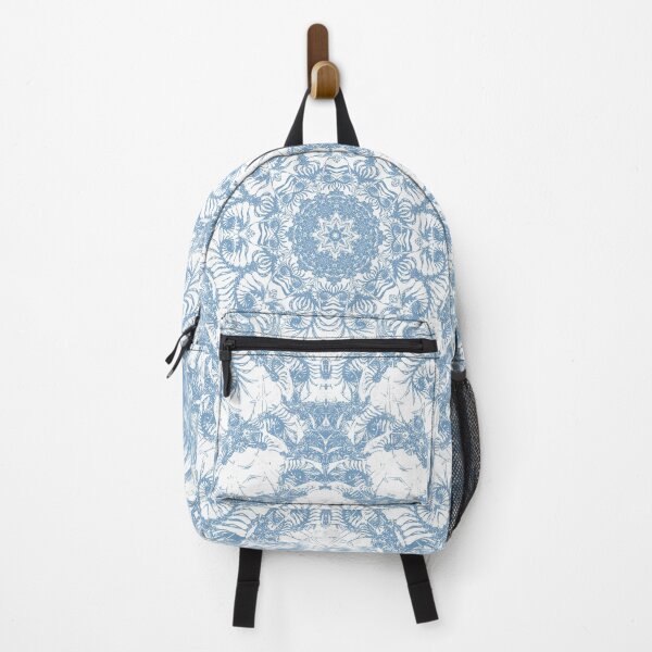 Item preview, Blue and White Mandala designed and sold by Kelly Dietrich Mandala & Fractal Art.