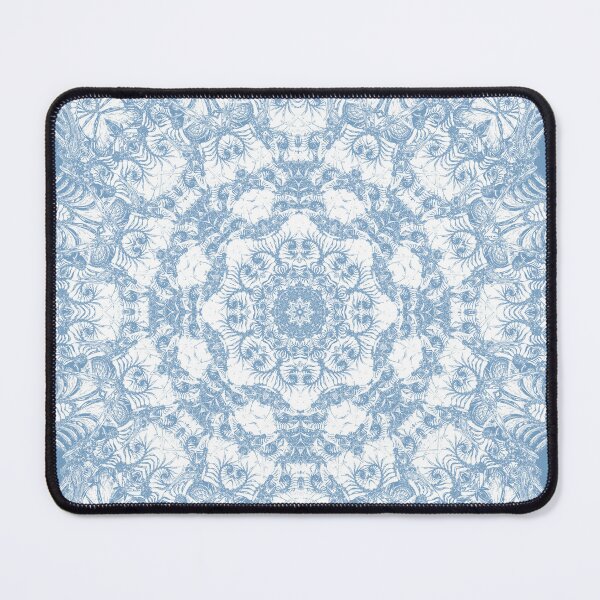 Item preview, Blue and White Mandala designed and sold by Kelly Dietrich Mandala & Fractal Art.