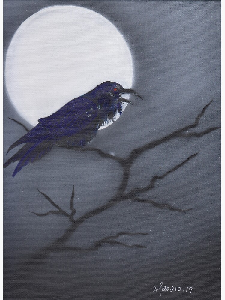 Thumbnail 2 of 2, Postcard, Raven designed and sold by BariParsche.