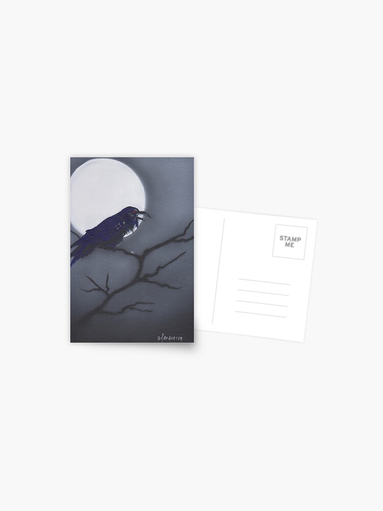 Thumbnail 1 of 2, Postcard, Raven designed and sold by BariParsche.