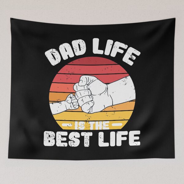 Item preview, Dad Life Is The Best Life Father And Child Fist Bump - Dark designed and sold by ttttee.