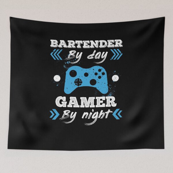 Item preview, Bartender By Day Gamer By Night for Best Bartender designed and sold by SVPOD.