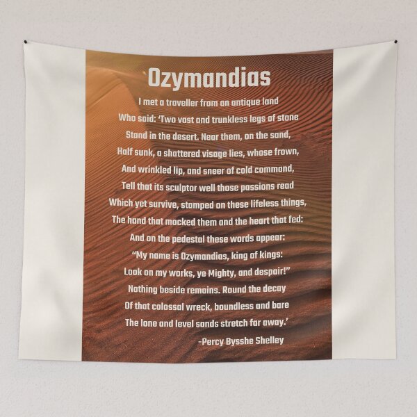 Item preview, Ozymandias Famous Poem by Percy Bysshe Shelley designed and sold by Caregiverology.