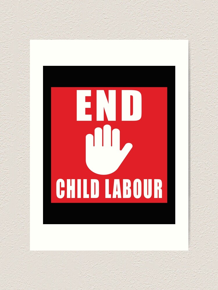 Stop Child Labor Conceptual Illustration. Open Hand With The Text Stop Child  Labor. Global Social Problem Stock Photo, Picture and Royalty Free Image.  Image 133682350.