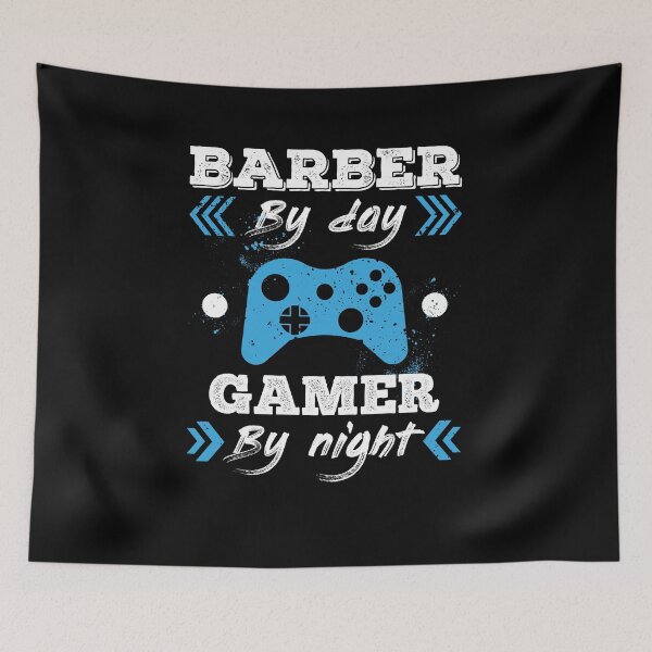 Item preview, Barber By Day Gamer By Night for Best Barber designed and sold by SVPOD.