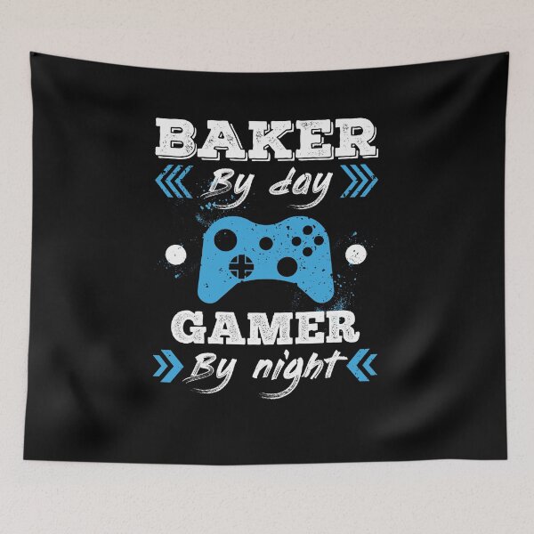 Item preview, Baker By Day Gamer By Night for Best Baker designed and sold by SVPOD.