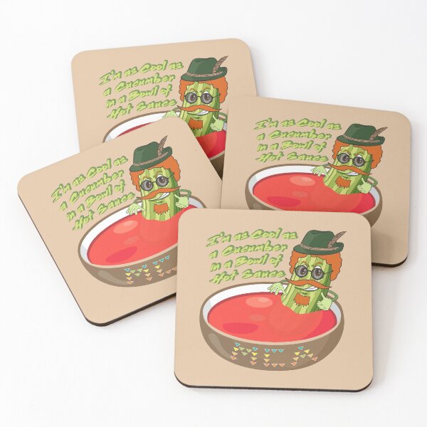 Item preview, I'm as Cool as a Cucumber in a Bowl of Hot Sauce designed and sold by EmilyDeadPoet.