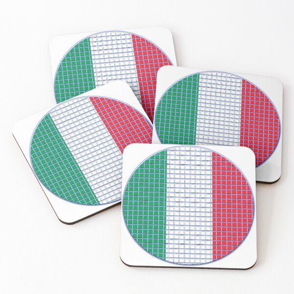 Item preview, Italy Flag Rounded - Squares Pixel  designed and sold by MoonElite.