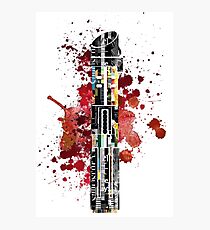 Darth Vader Lightsaber Photographic Print