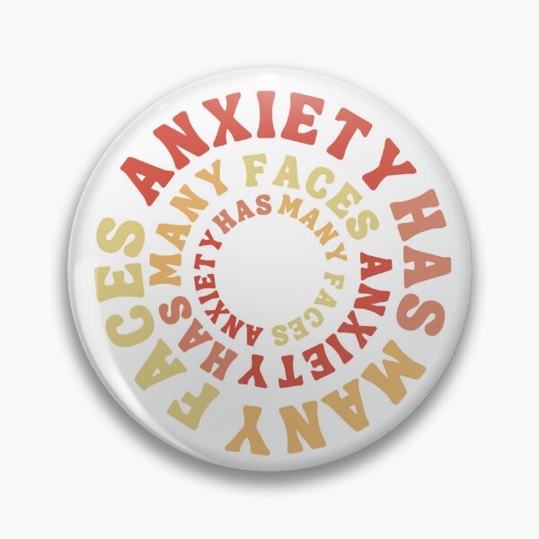 Item preview, Anxiety Has Many Faces | Retro Circle designed and sold by TrainedBoss.