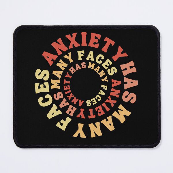 Item preview, Anxiety Has Many Faces | Retro Circle designed and sold by TrainedBoss.