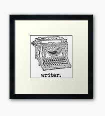 Writer Tshirt Framed Print