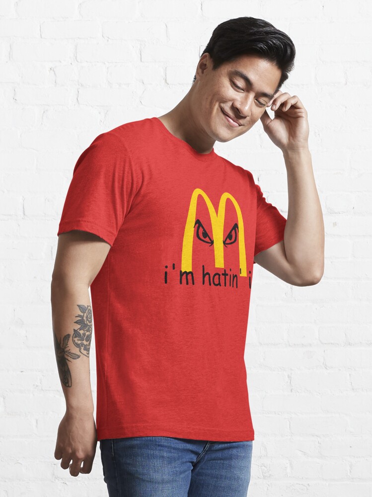 Red best sale mcdonalds shirt