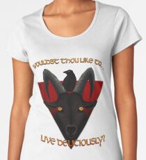 Black Phillip - Wouldst thou like to live deliciously? Women's Premium T-Shirt