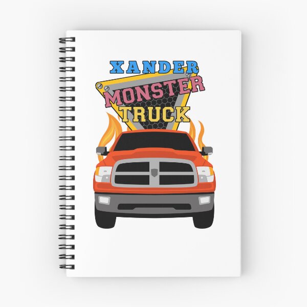 Item preview, Xander name with monster truck designed and sold by VINOSILVER.