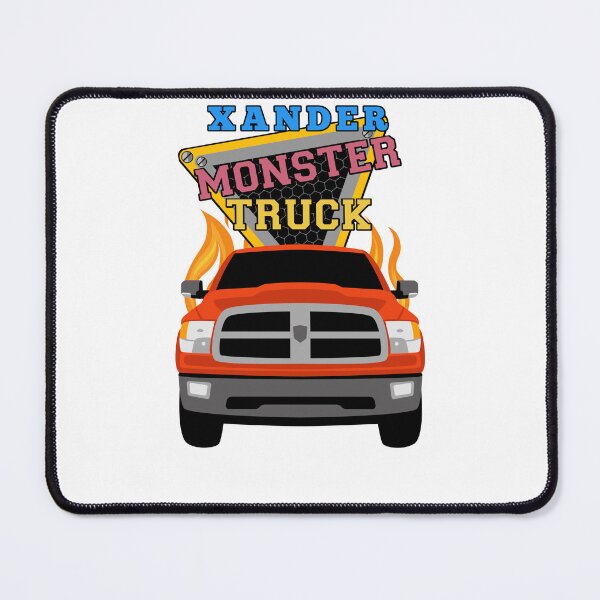 Item preview, Xander name with monster truck designed and sold by VINOSILVER.
